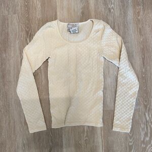 Jason Wu Ivory Textured Knit Top